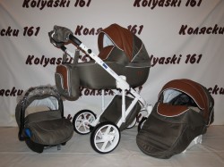 #Bebe-Mobile Marconi детская коляска 3 в 1:люлька, прогулочный блок+авто-люлька