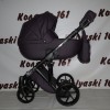 #Коляска 3 в 1 Bebe-Mobile Marconi 100 % сливовая кожа