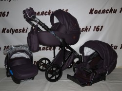 #Bebe-Mobile Marconi 100 % кожа детская коляска 3 в 1